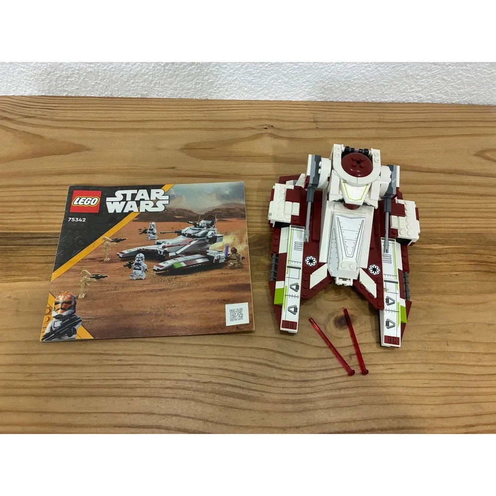 LEGO Star Wars Republic Fighter Tank 75342 Vehicle and Manual Only No Figures